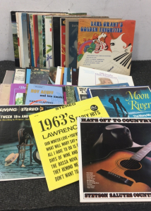 Records featuring Willie Nelson, Johnny Cash, Lawrence Welk and more