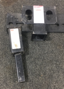 Step bumper receiver and hitch adapter