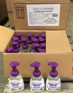 Foaming hand sanitizer