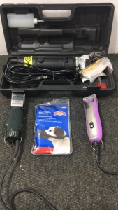 Sheep sheers, Oster clippers and adjustable mesh muzzle