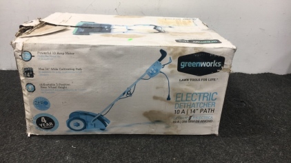 Green works electric dethatcher