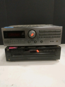 JVC Digital Surround Receiver RX-515V and JVC 5disc Automatic Changer CD Player #XL-F108 (r5)