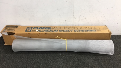 100&rsquo; by 36&rdquo; Aluminum Insect Screening