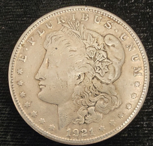 1921 Morgan Silver Dollar- 90% Silver Authenticated