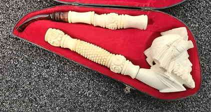 Collectible Carved Pipe *8 Piece*- Chip On Headpiece