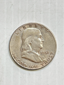 Vintage 1951 Silver Half Dollar