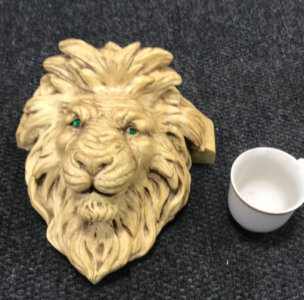 Lions Head Porcelain Shelf And More