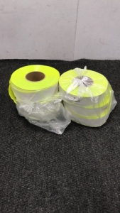 (6) Rolls Neon Green Reflective Tape