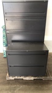 (2) Metal Filing Cabinets