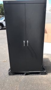 Large Metal Cabinet And Metal Shelf