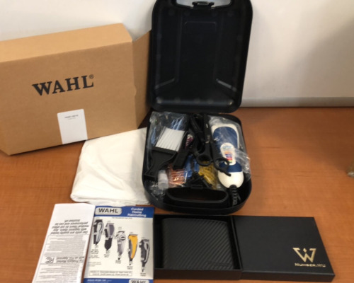 Wahl Clipper Kit & Carbon Fiber Print Wallet