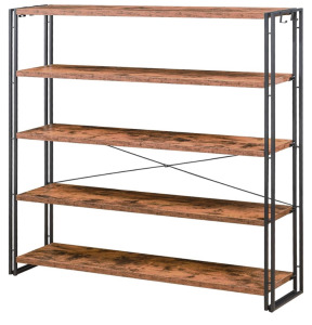 5 Tier Industrial Bookshelf