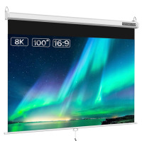 100&rdquo; Pull Down Projector Screen
