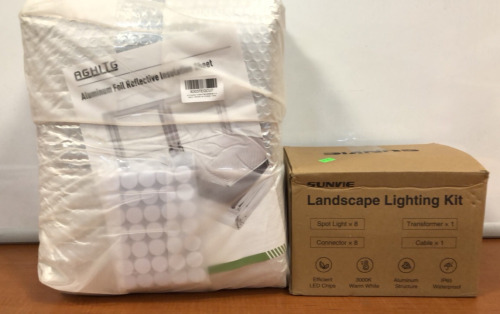 Sunvie Landscape Lighting Kit & Aluminum Foil Reflective Insulation Sheet