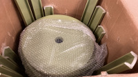 (5) Stackable Stools & Seat Cushions (Various Colors) - 2