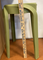 (5) Stackable Stools & Seat Cushions (Various Colors) - 3