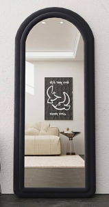 Black Full Length Arched Mirror