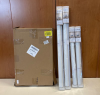 Beautiful 3 Piece Wall Art, & (4) Blackout Blinds - 4