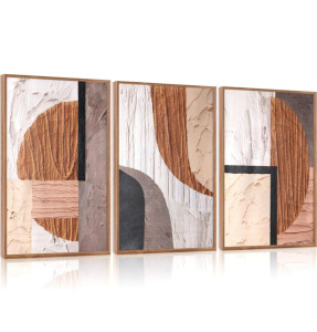 3 Piece Set of Abstract Wall Art