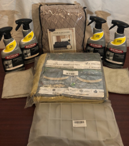 Chair Slip Covers, Patio Furniture Covers, Weiman Stainless Steel Cleaner & More