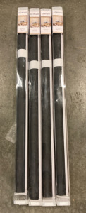 (4) Black Rolling Blinds