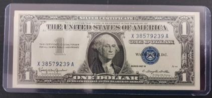 (1) 1957B Silver Certificate One Dollar Bill