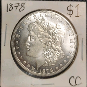 (1) 1878-CC BU Date Morgan Silver Dollar Unverified