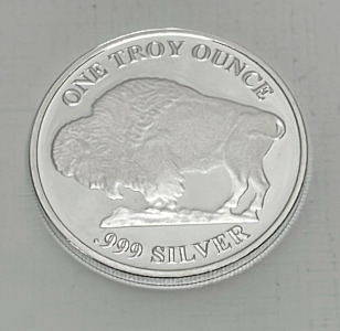 Buffalo 1 Troy Oz. .999 Fine Silver Round