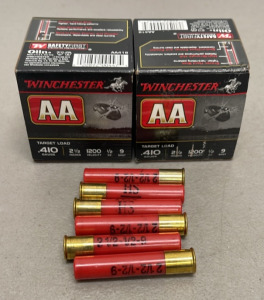 56 Rounds Of Winchester AA .410 Gauge 2-1/2” 9 Shot Target Load Shotgun Shells