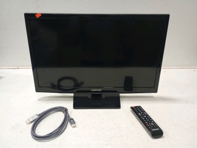 24- Inch Samsung 720p LED TV (#UN24H4000BF). .with Remote Control., (1) HDMI Cable
