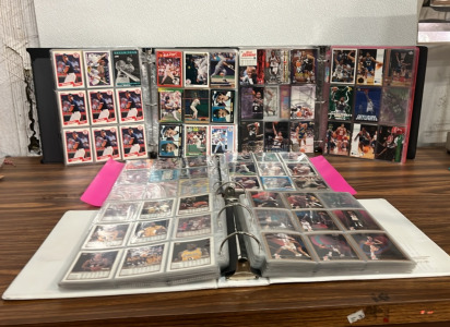 (4) Binder; 2 w/Baseball Cards , 2 W/ Basketball Card