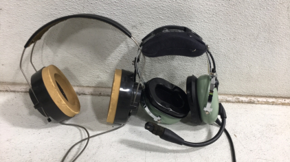 (2) Over The Ear Headphones - (1) David Clark Company Inc (1) Radio Shack