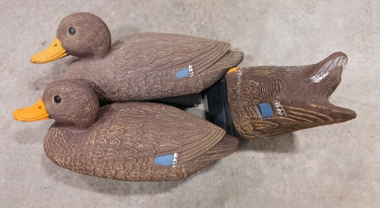 (3) Vintage Flambeau Mallard Duck Decoys - Plastic