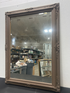 (1) Metal Framed Mirror- Vintage- 31”x 43” - Good Condition