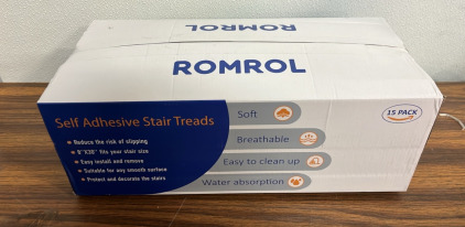 (2) 15-Pack Romrol Self Adhesive Stair Treads