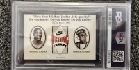 Michael Jordan/Spike Lee 1991 Nike "Did You Know 1990" PSA Graded NM-MT 8 - 2