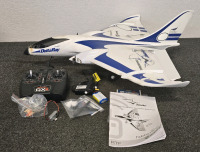 DeltaRay Firebird Remote Control Airplane With Extras- Untested