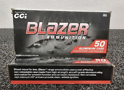 (2) Boxes Blazer .380 Auto 95gr. FMJ- 50ct Per Box