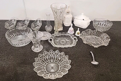 Glass Serving Bowls and Vases