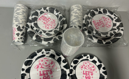 Let’s Go Girls Party Plates & Cups