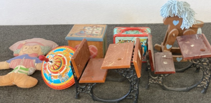 VARIETY IF VINTAGE KIDS TOYS.