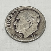 (4) Silver Roosevelt Dimes Dated 1947 And 1964 - 4