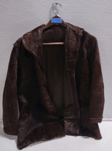 (1) Real Fur Dress Coat For Men