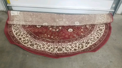 Round Red Rug