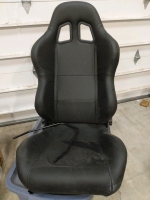 O'Reilly's Ozark Black Vinyl Aftermarket Sport Seat #FML100