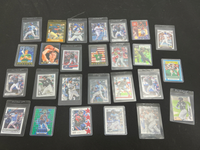 Assorted Sports Cards- Basketball, Football, and Baseball Cards, Gary Sanchez, Joel Embiid, Charles Barkley and more!