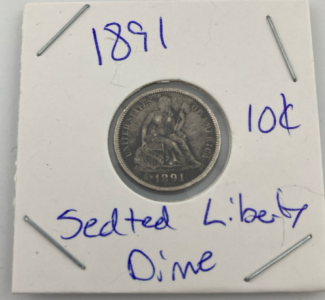 1891 10&cent; Seated Liberty Dime