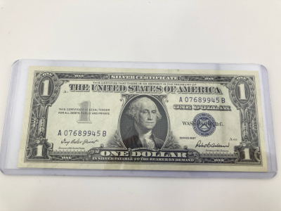 1957 Series 1 Dollar Silver Stamped Bill