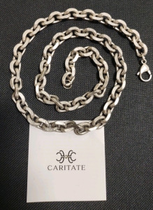 (1) 22" Caritate Cuban Link Chain Necklace