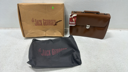 Jack Georges Handmade Genuine Leather Briefcase
